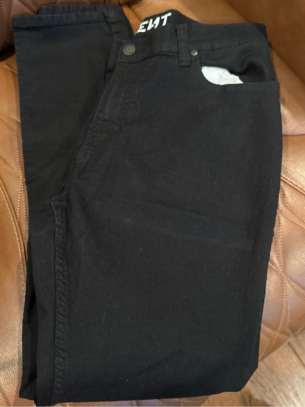 Monument Mens Stretch Denim Slim Fit  Black Jeans 32 X 30